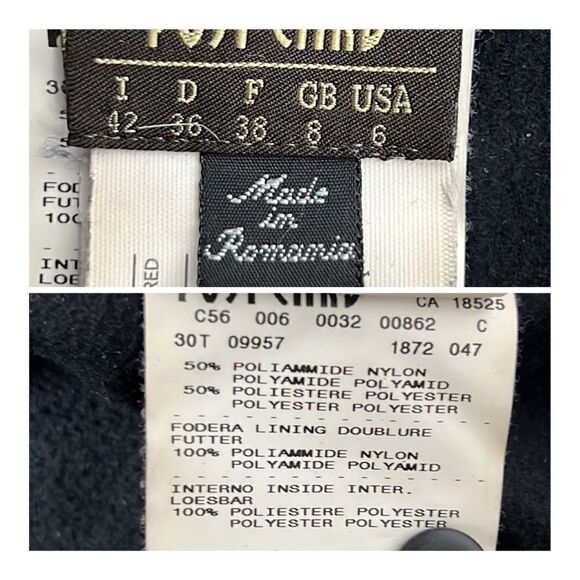 POSTCARD Italy Ski Winter Snow Blue Jacket with Hood size US 6 - Picture 15 of 15